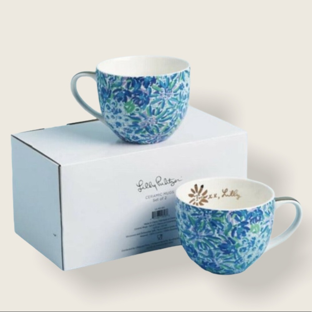 Lilly Pulitzer Mugs- 2 set-NWT
